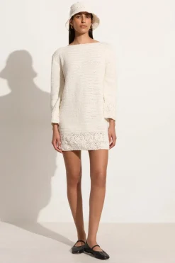 Cala Bianca Crochet Hat Off White
