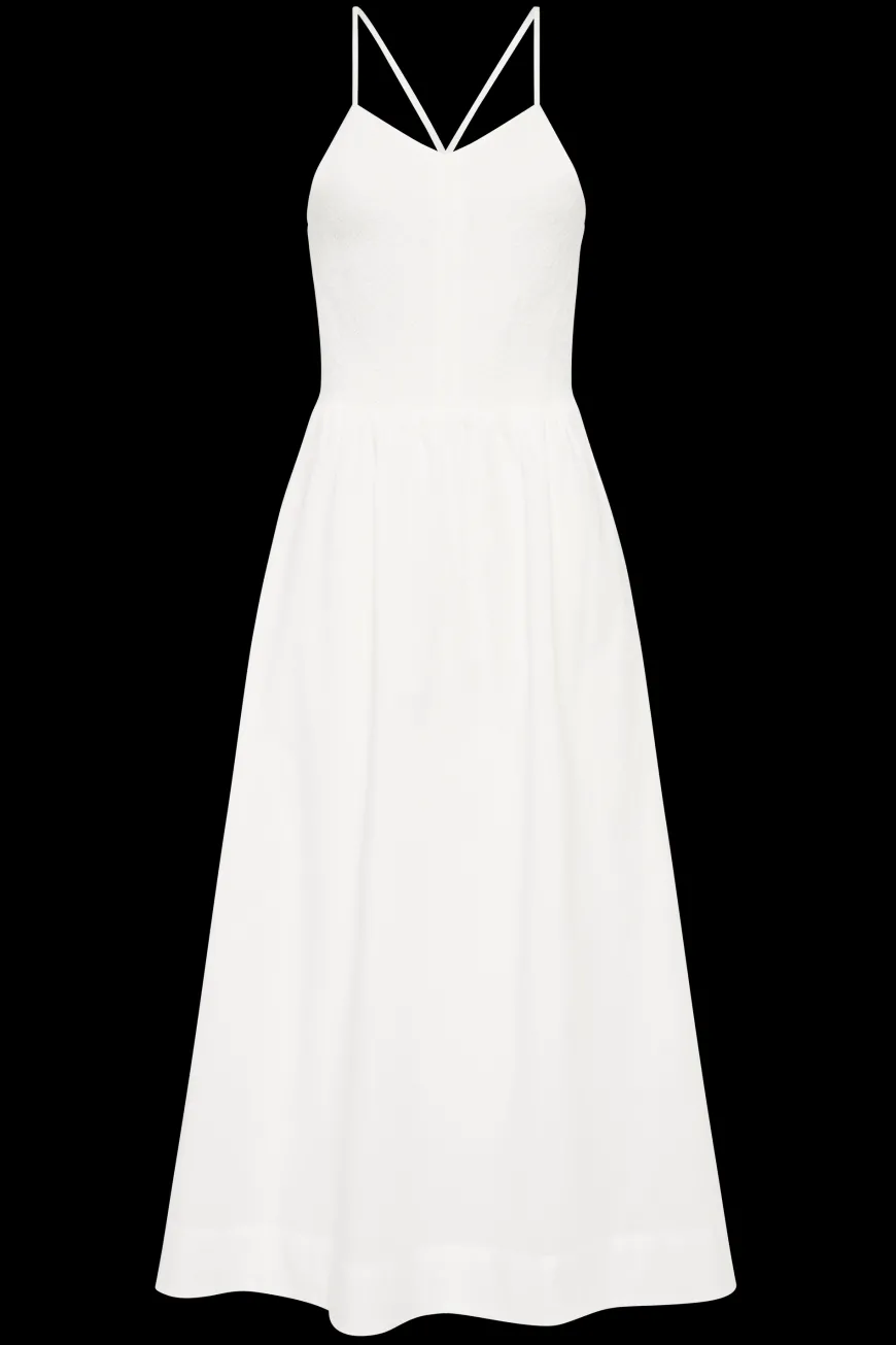 Camera Midi Dress White