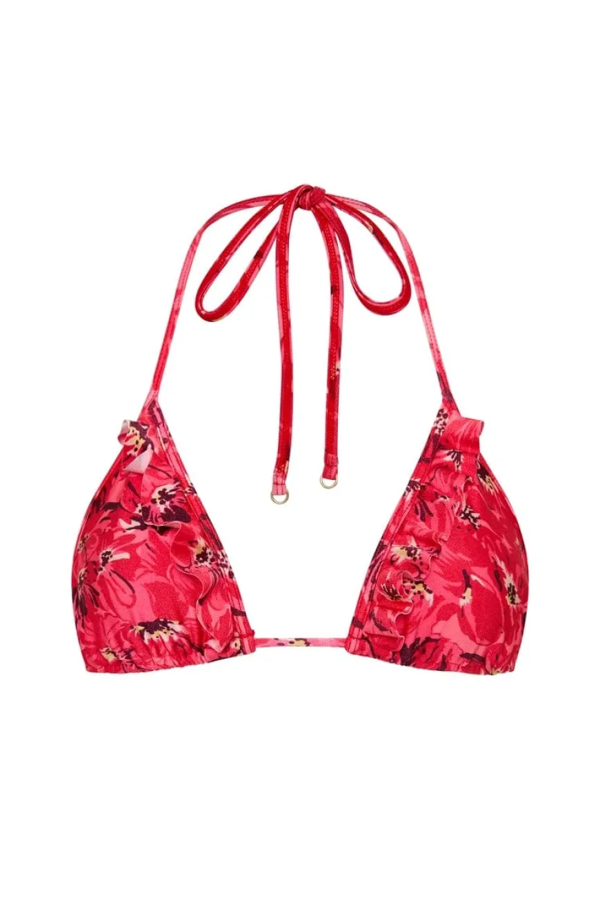 Carmen Bikini Top El Limon Floral Pink - Final Sale