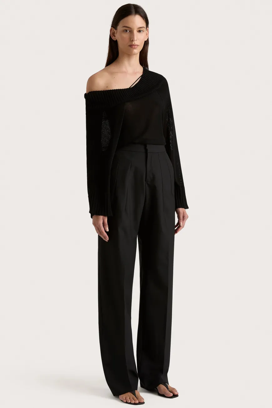 Cecilie Knit Top Black