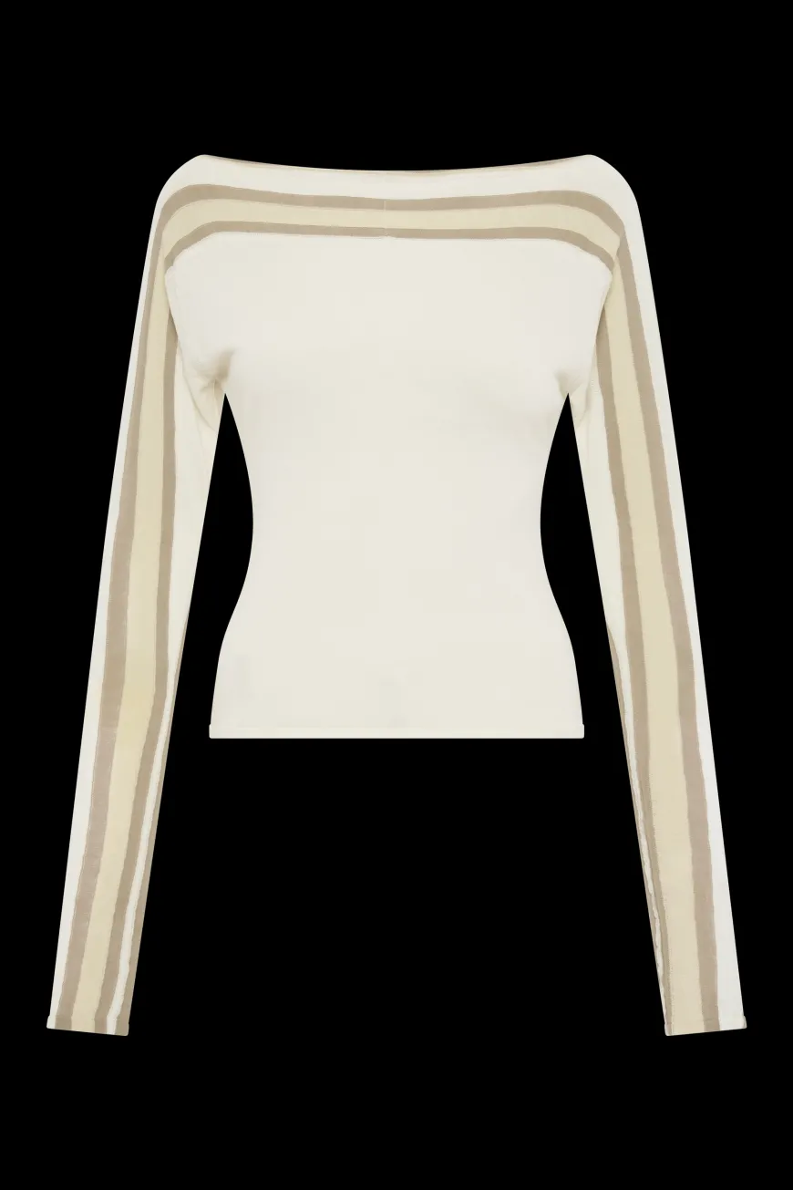 Citara Long Sleeve Top White