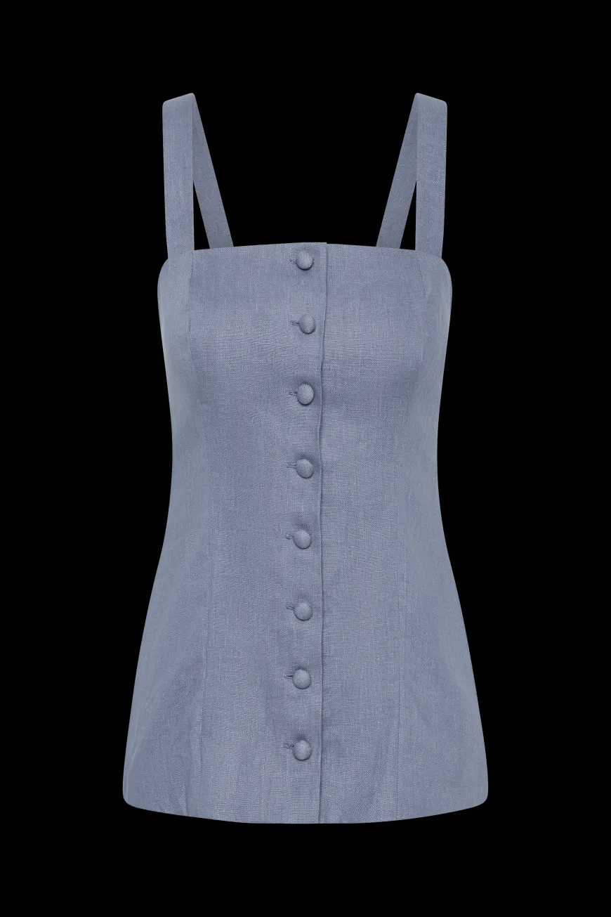 Corbiere Vest Cornflower Blue