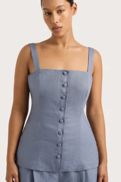 Corbiere Vest Cornflower Blue
