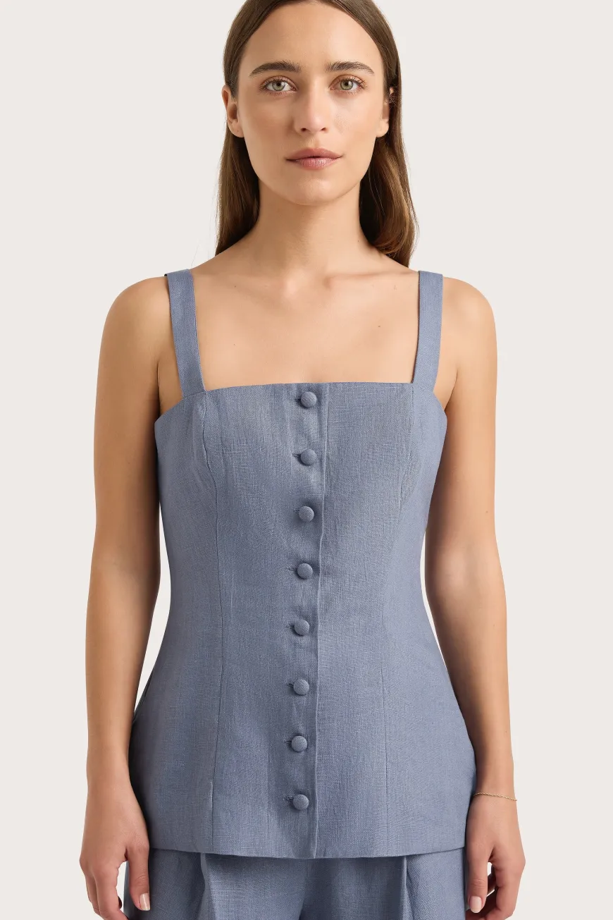Corbiere Vest Cornflower Blue