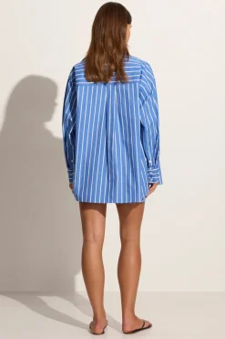 Daija Shirt Adia Stripe Ocean Blue