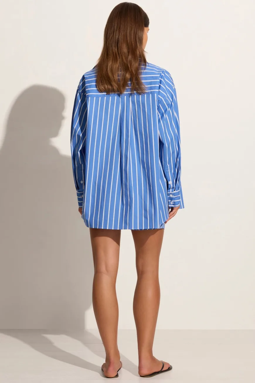 Daija Shirt Adia Stripe Ocean Blue