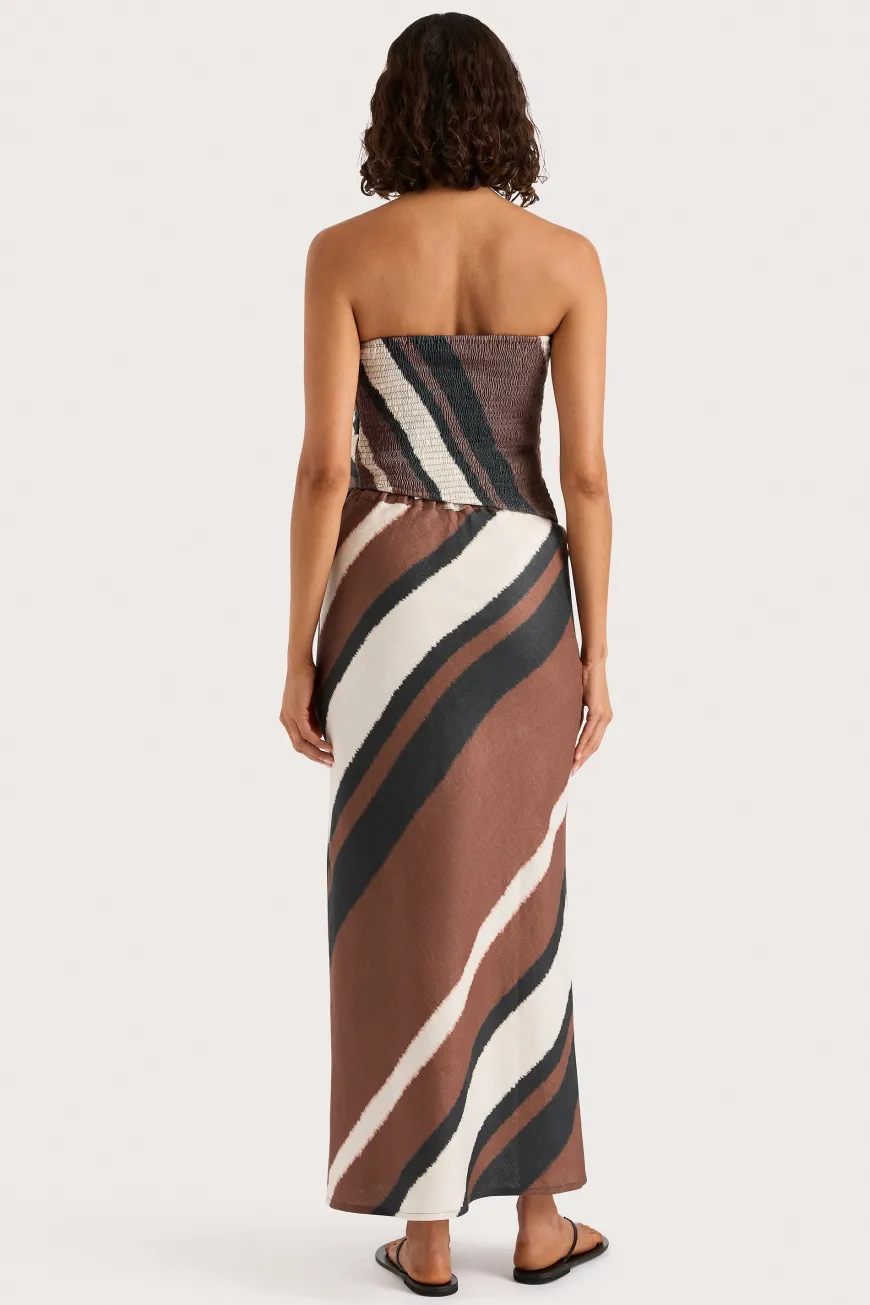 Dalicenca Skirt Futura Stripe Chocolate