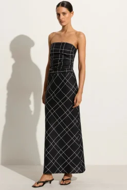 Dalicenca Skirt Letizia Check Black - Final Sale