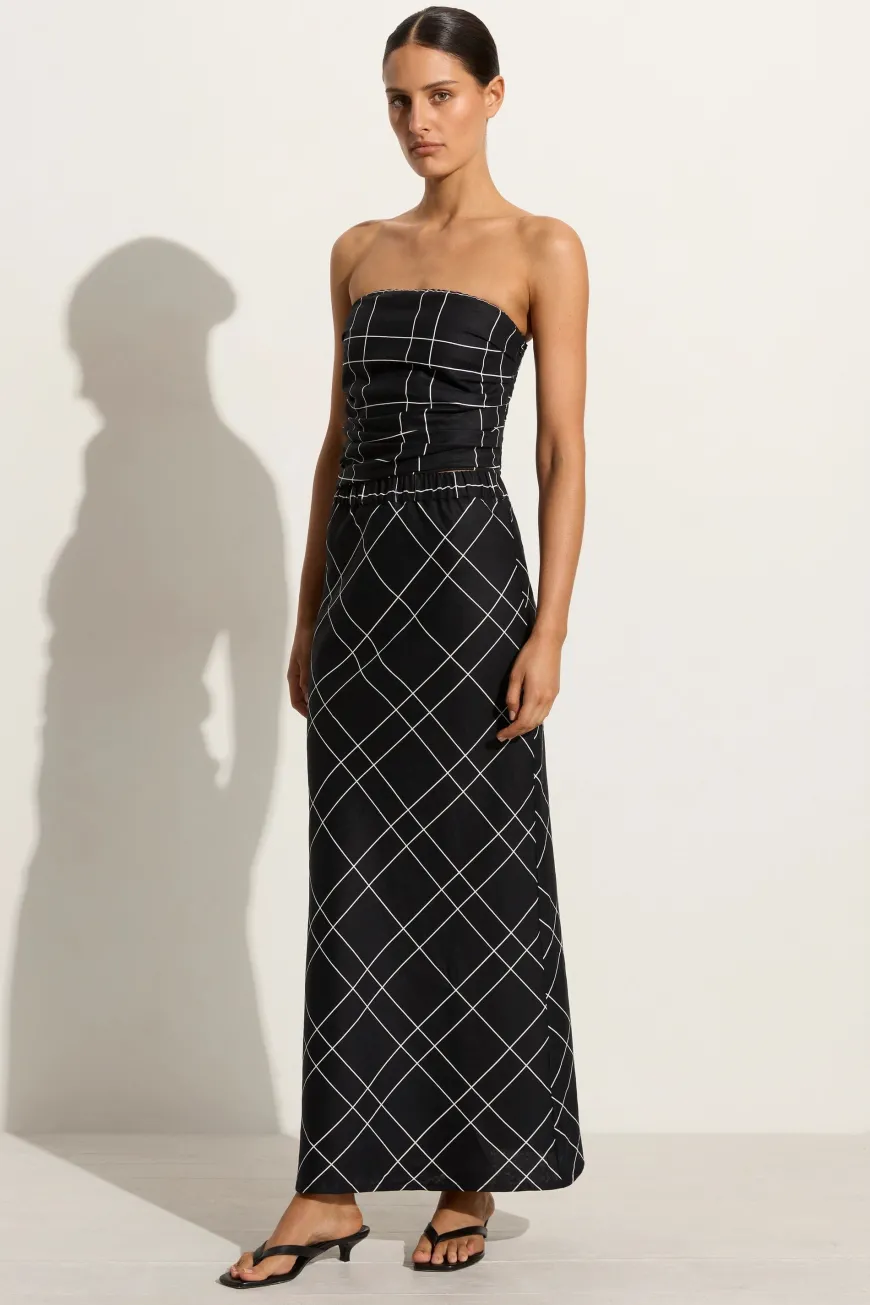 Dalicenca Skirt Letizia Check Black - Final Sale