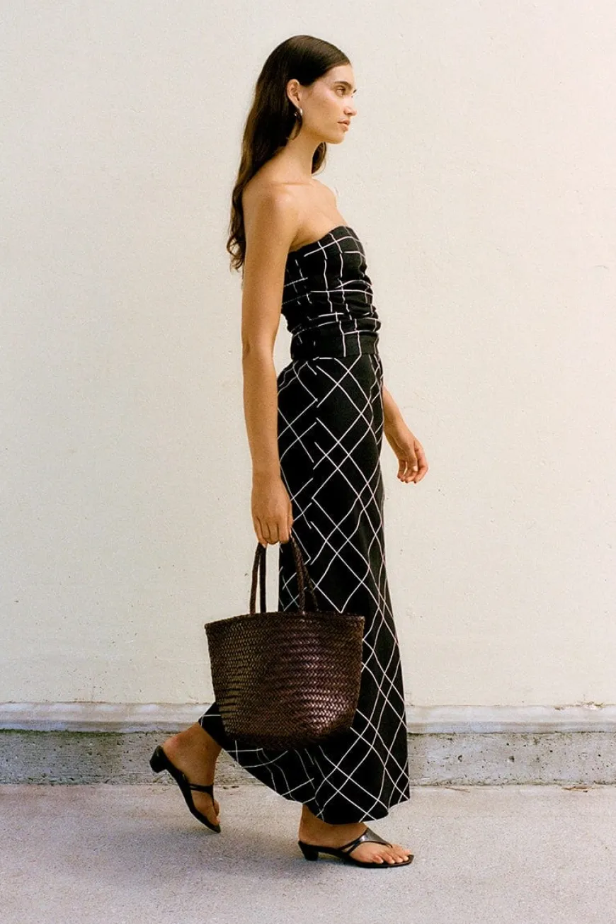 Dalicenca Skirt Letizia Check Black - Final Sale