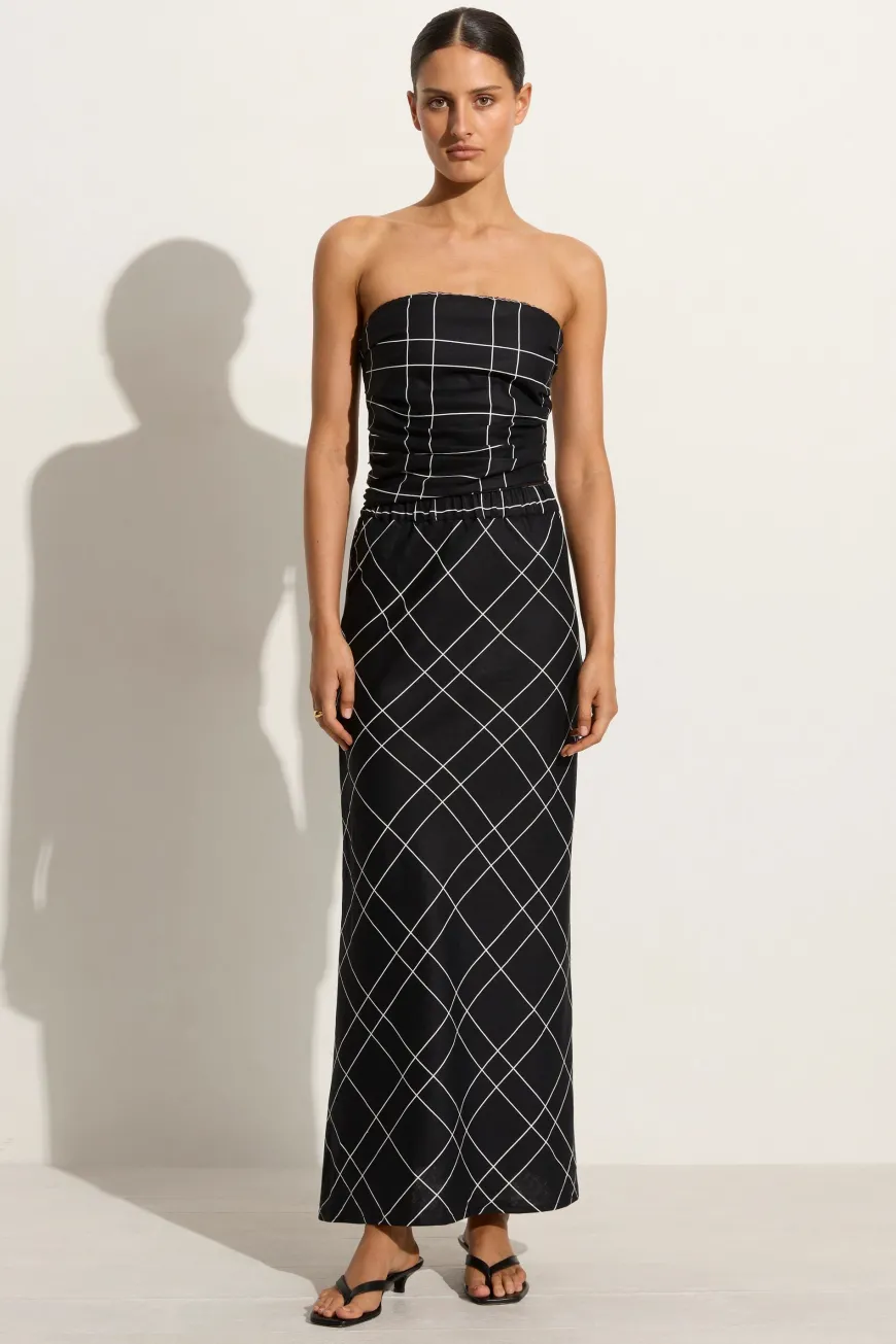 Dalicenca Skirt Letizia Check Black - Final Sale