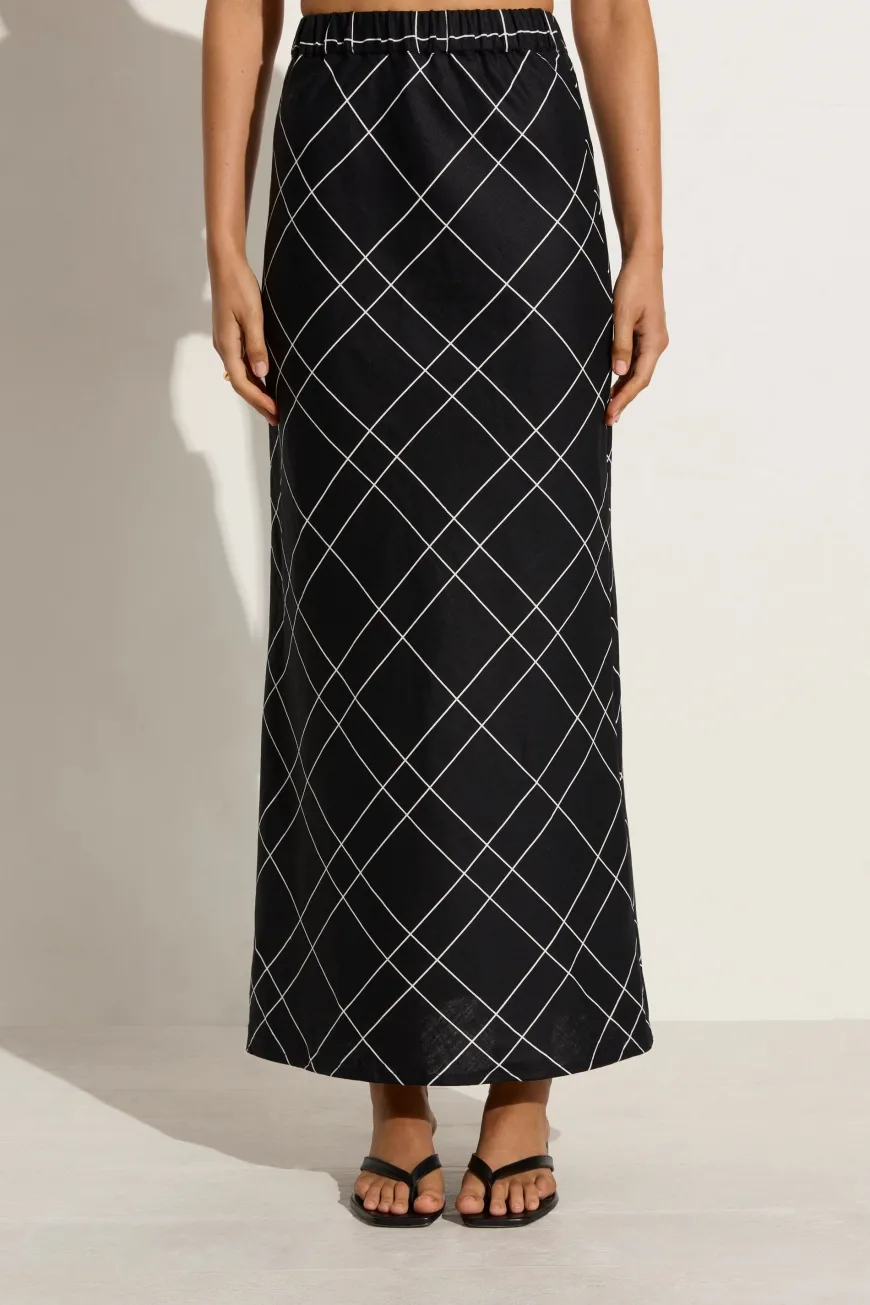 Dalicenca Skirt Letizia Check Black - Final Sale
