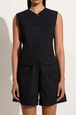 Delfina Vest Black