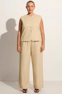 Delfina Vest Bleached Sand