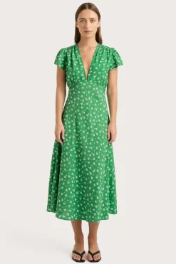 Doiret Midi Dress Green
