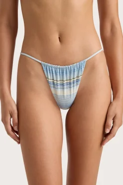 Elea Bikini Bottom Futura Stripe Sky Blue