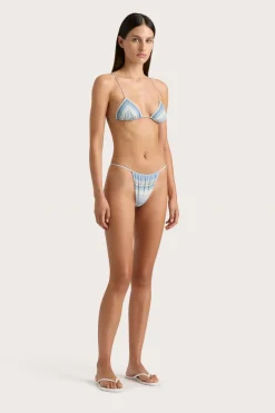 Elea Bikini Bottom Futura Stripe Sky Blue