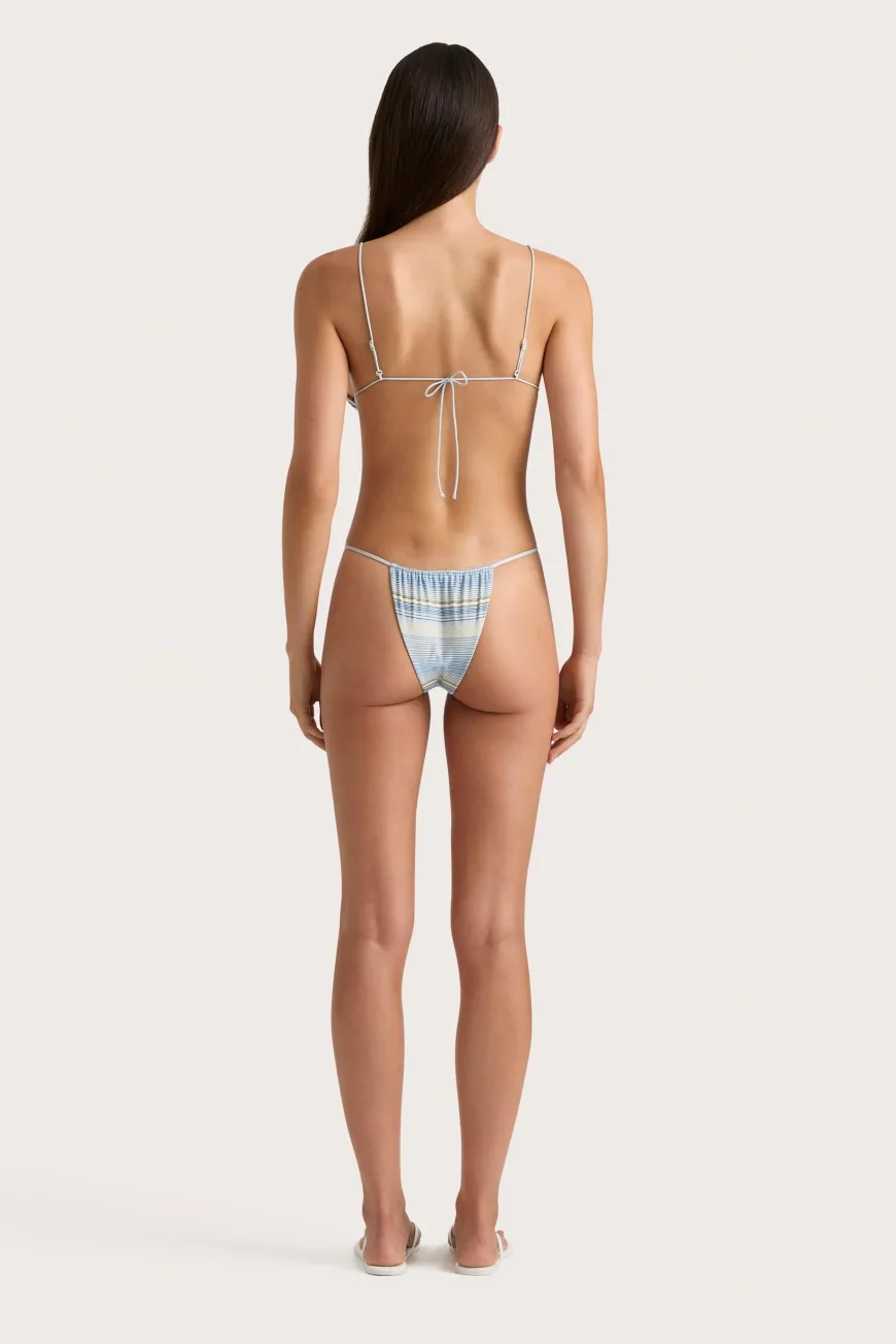 Elea Bikini Bottom Futura Stripe Sky Blue
