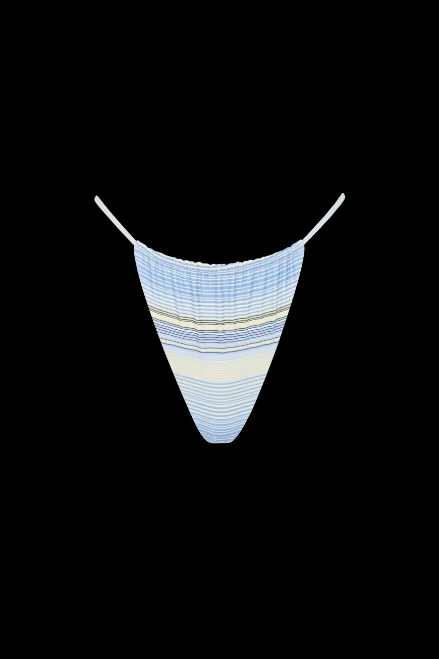 Elea Bikini Bottom Futura Stripe Sky Blue