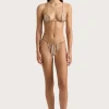 Elea Bikini Bottom Terracotta Stripe