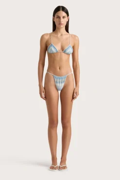 Elea Bikini Top Futura Stripe Sky Blue