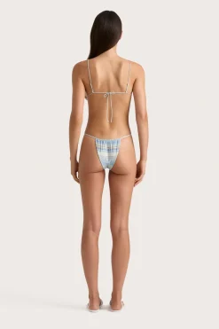 Elea Bikini Top Futura Stripe Sky Blue