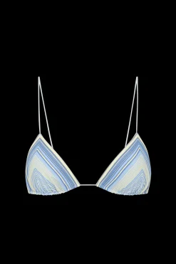 Elea Bikini Top Futura Stripe Sky Blue
