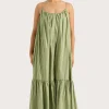 Elodie Maxi Dress Green Stripe