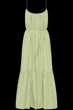 Elodie Maxi Dress Green Stripe