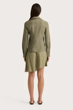 Emalee Mini Skirt Oliander Khaki