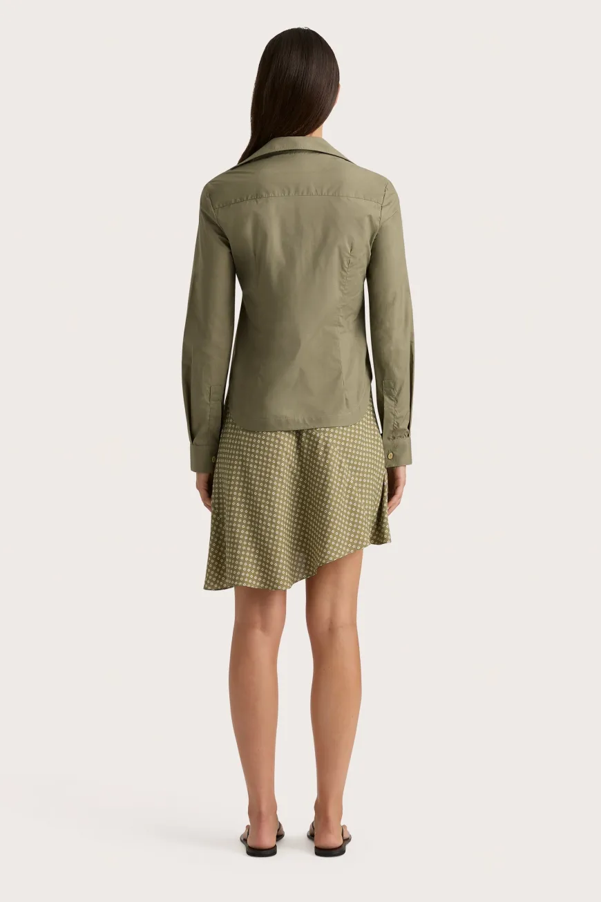 Emalee Mini Skirt Oliander Khaki
