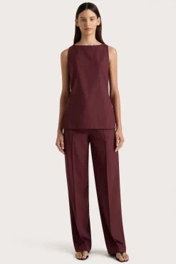 Emilie Trouser Bordeaux