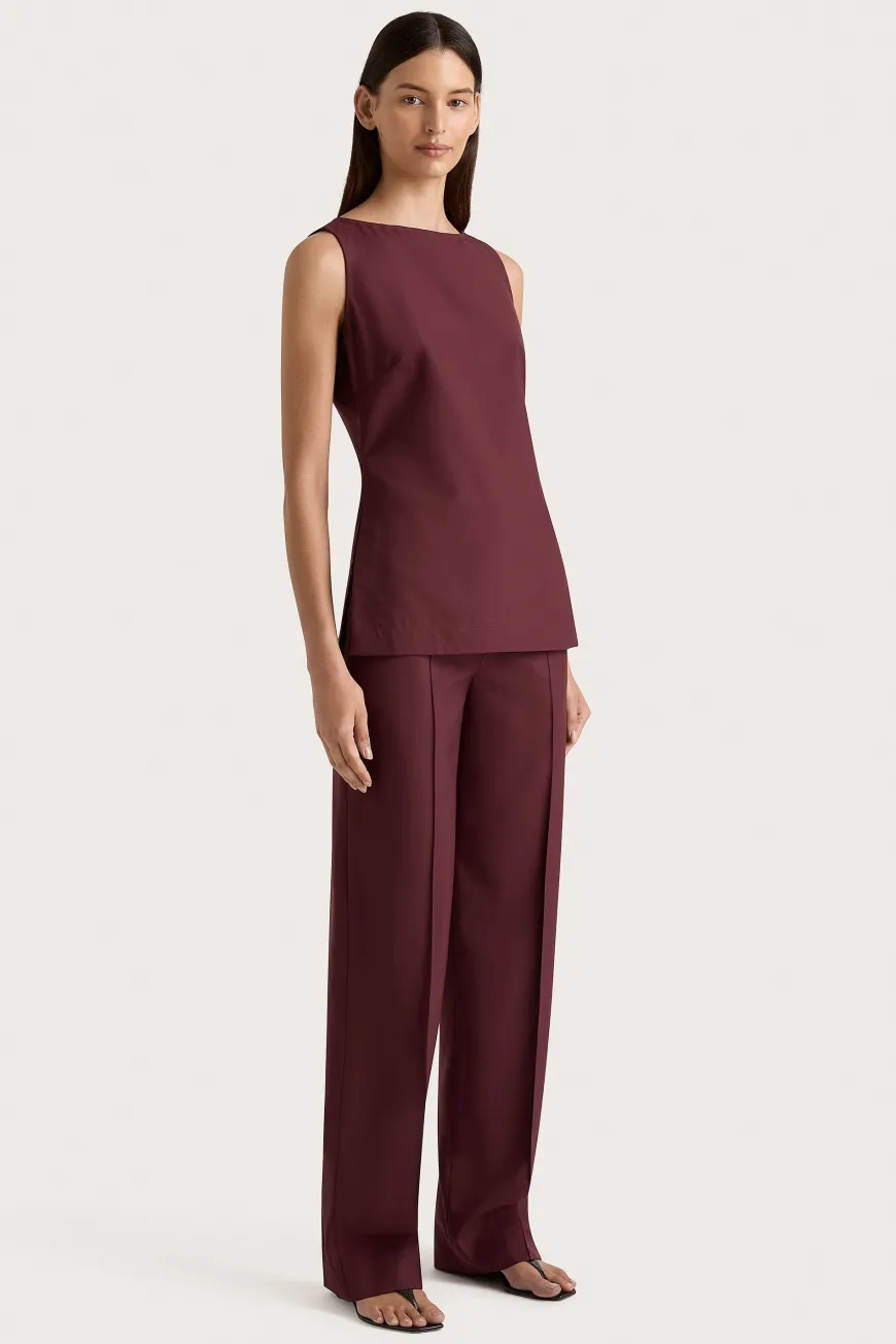 Emilie Trouser Bordeaux
