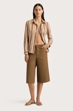 En Vau Shirt Terracotta Stripe
