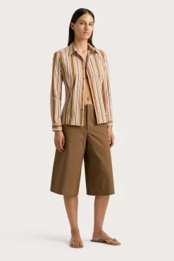 En Vau Shirt Terracotta Stripe