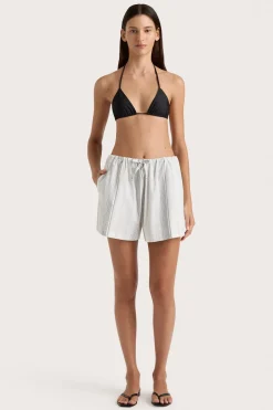 En Vau Short Striped Soft Blue