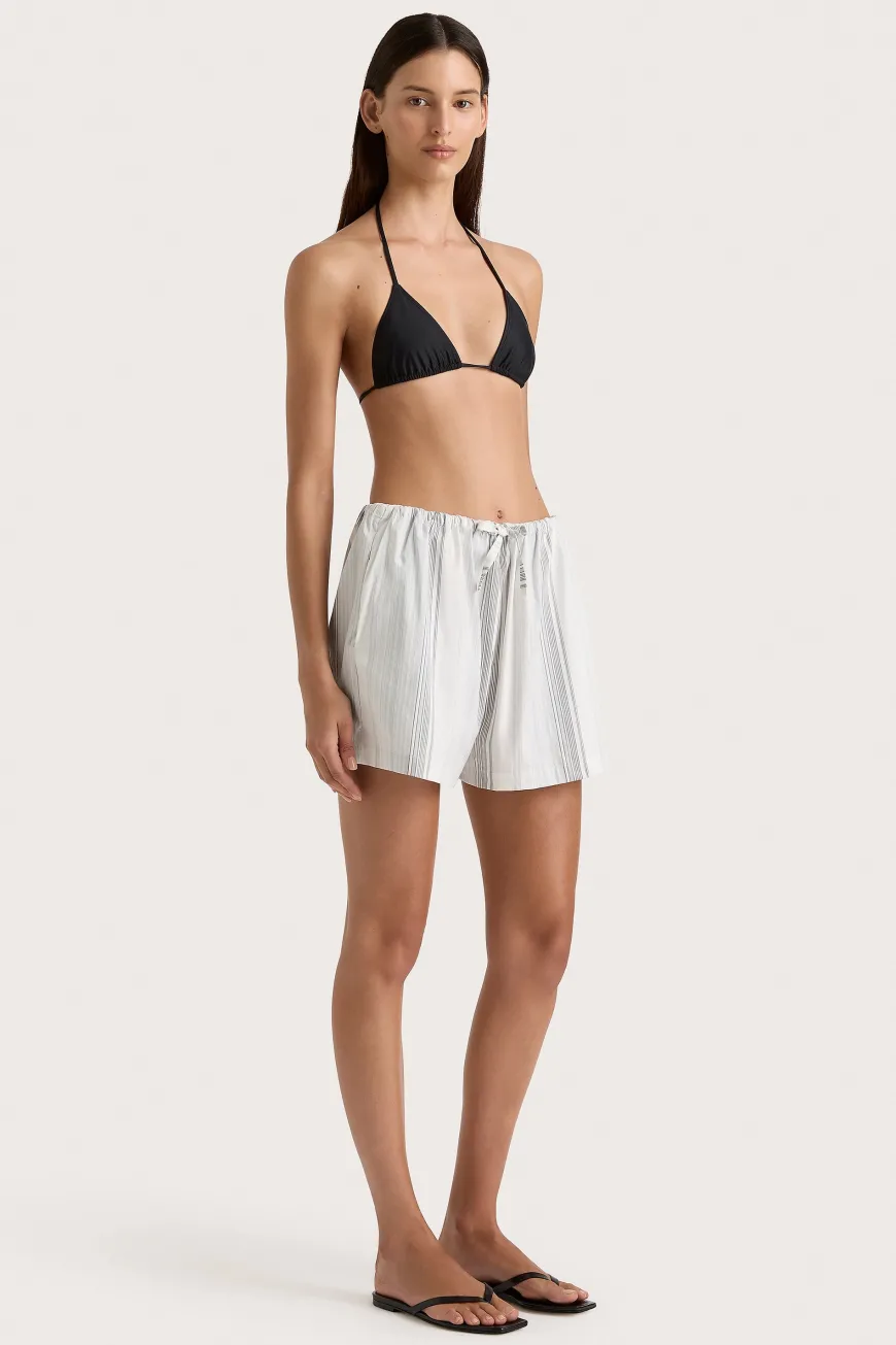 En Vau Short Striped Soft Blue