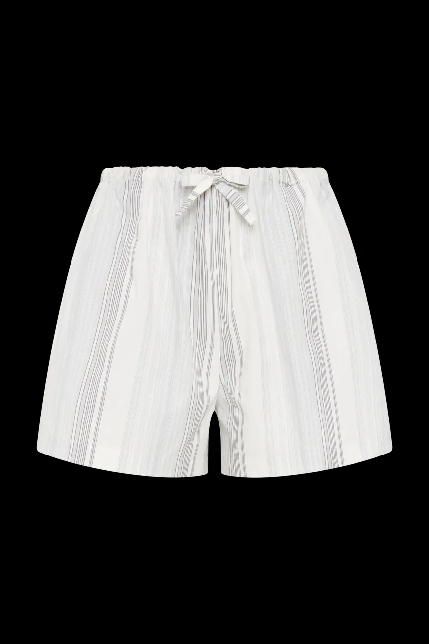 En Vau Short Striped Soft Blue