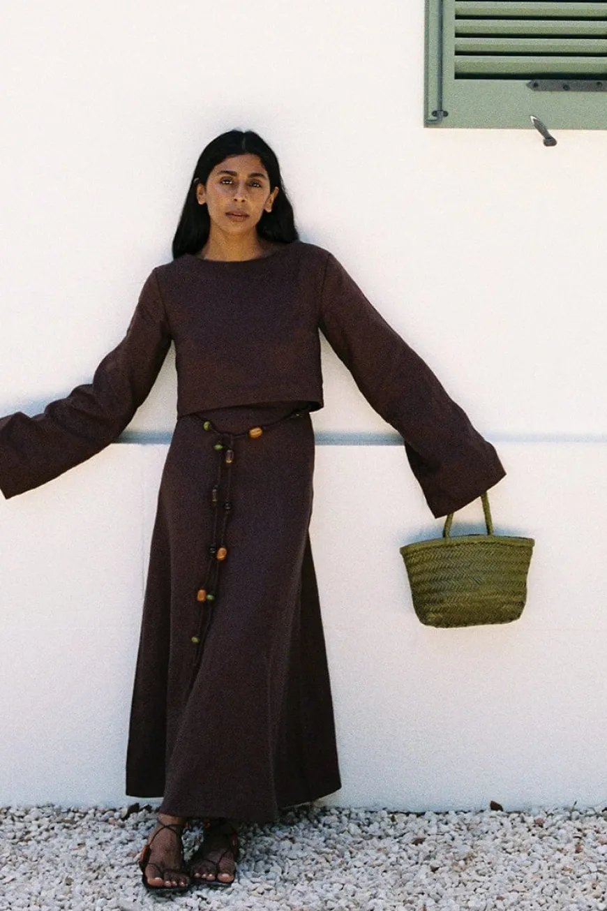 Es Raco Skirt Tobacco - Final Sale