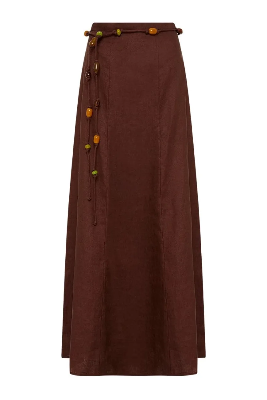 Es Raco Skirt Tobacco - Final Sale