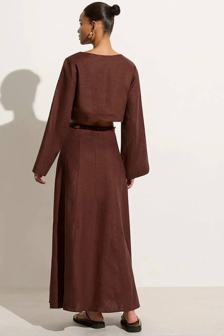 Es Raco Skirt Tobacco - Final Sale