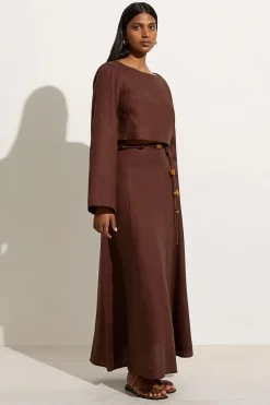 Es Raco Skirt Tobacco - Final Sale