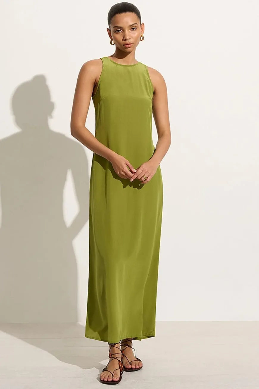 Esposende Midi Dress Palm Green - Final Sale