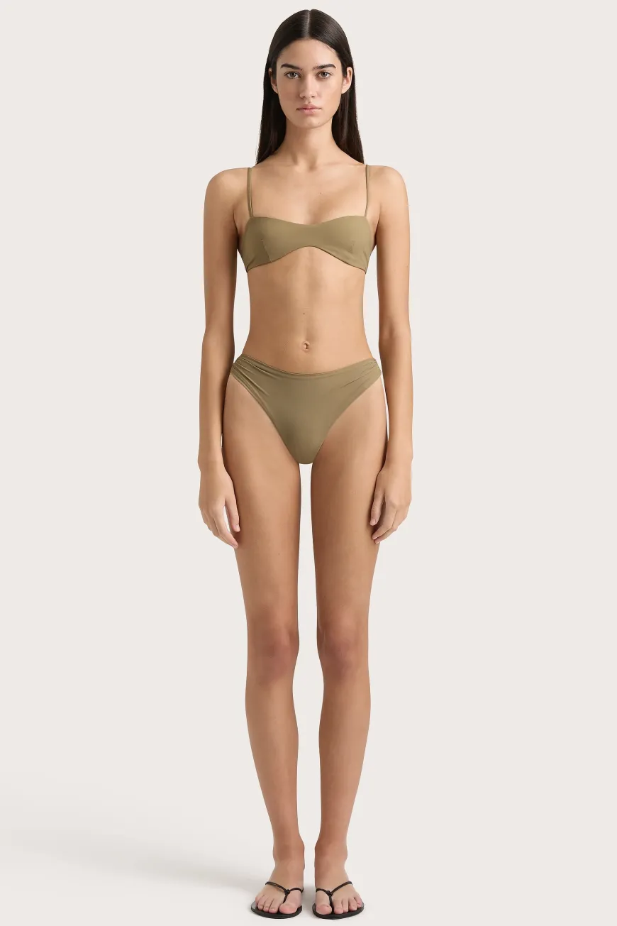 Evora Bikini Top Khaki