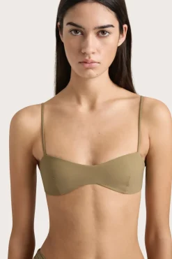 Evora Bikini Top Khaki