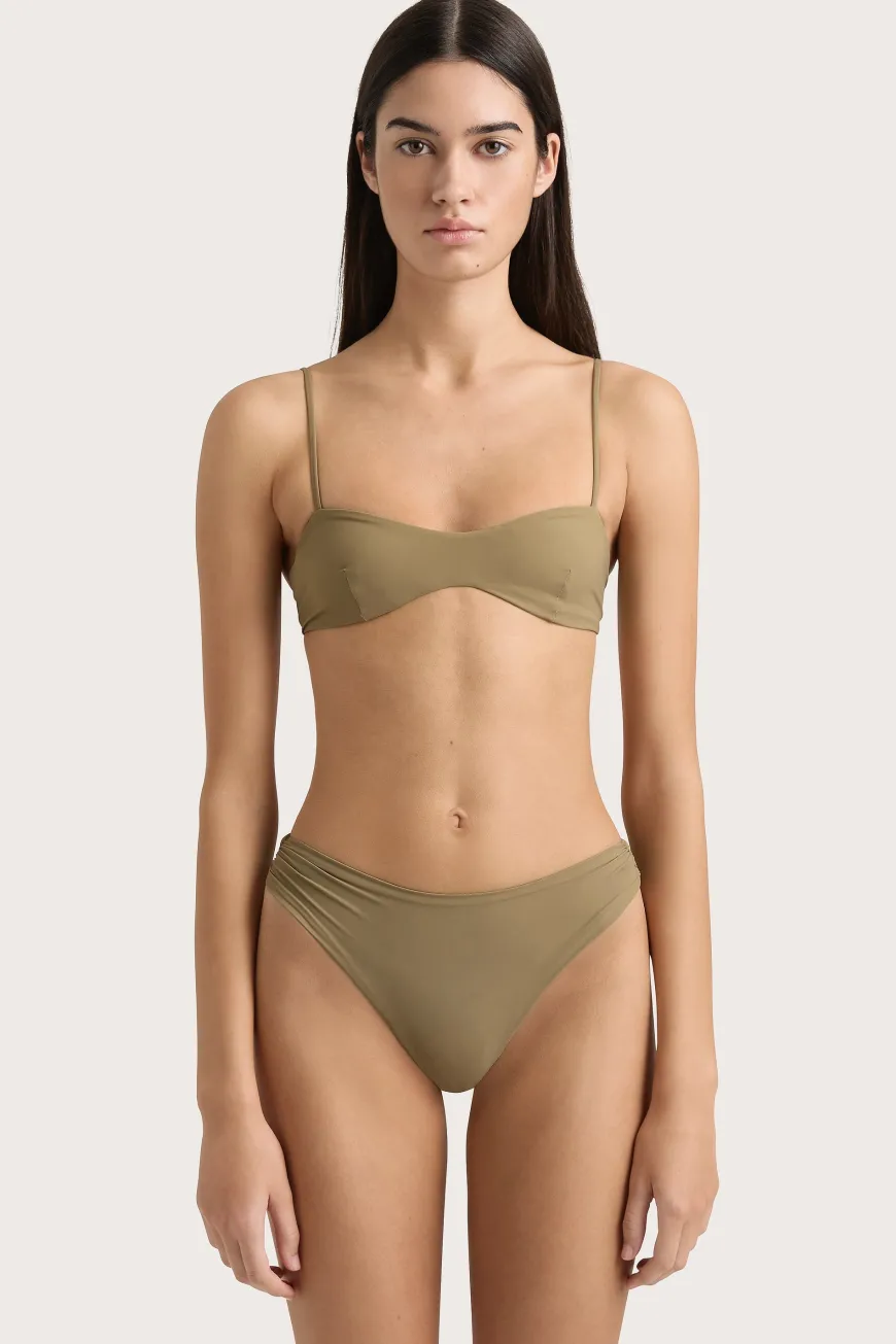 Evora Bikini Top Khaki