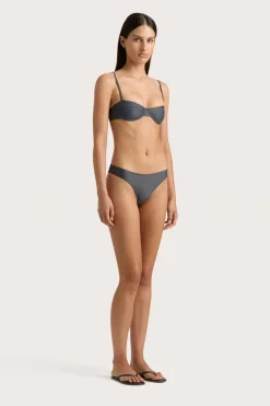 Farrah Bikini Top Charred Navy