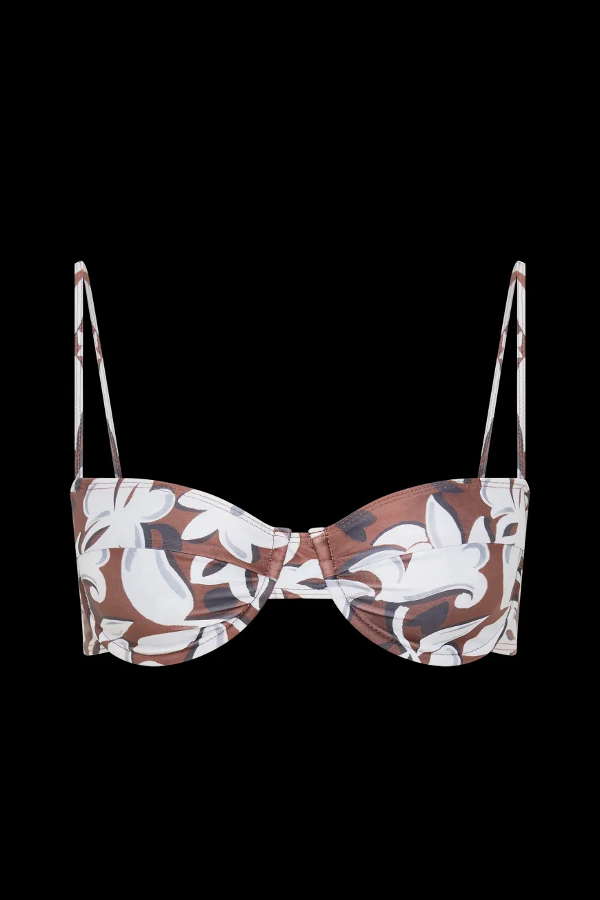 Farrah Bikini Top Plumeria