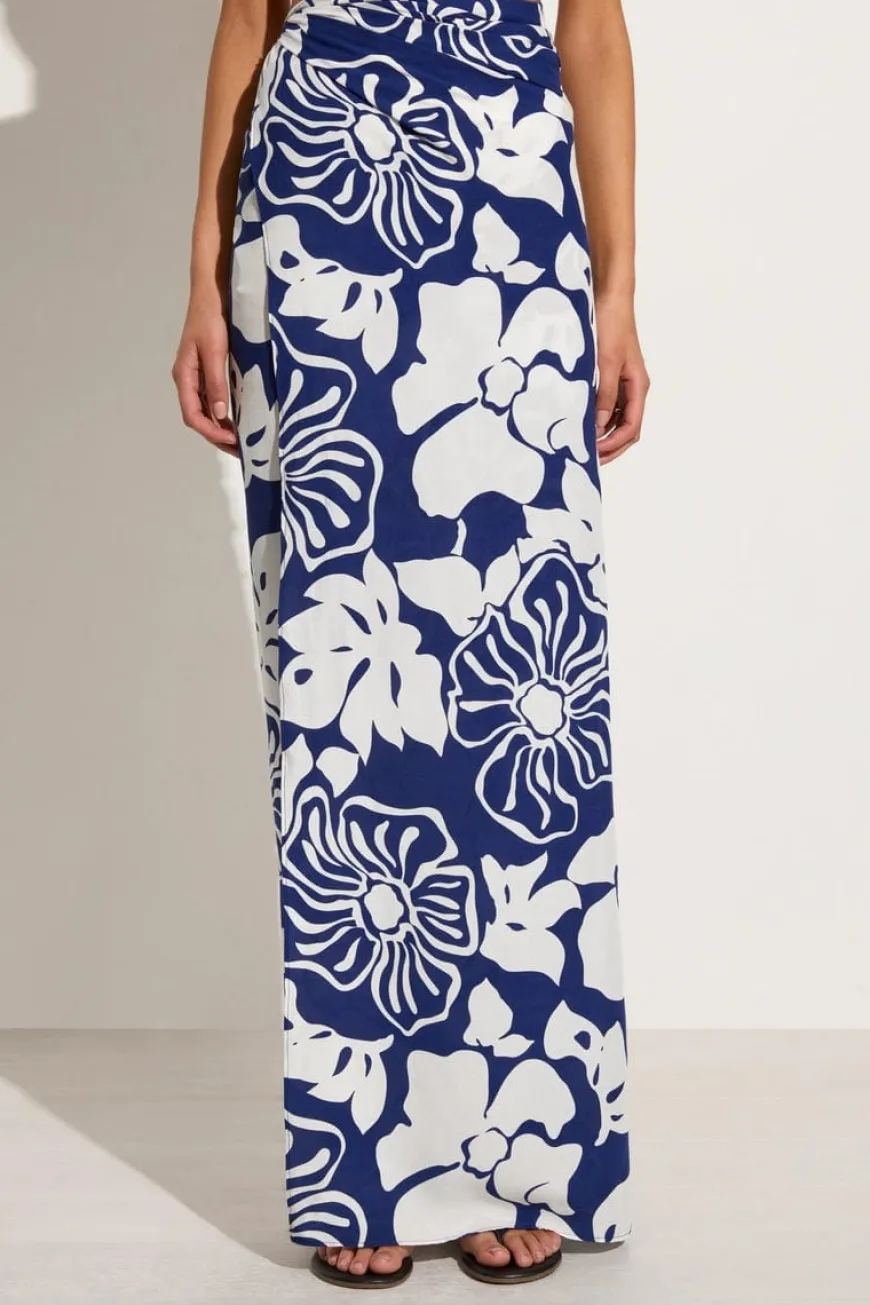 Flavia Pareo Mica Floral Navy - Final Sale
