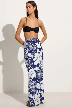 Flavia Pareo Mica Floral Navy - Final Sale